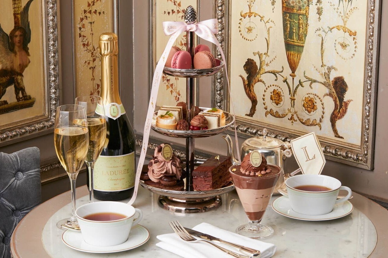 パルフェ｜ラデュレのバレンタインアフタヌーンティー、“ショコラ”主役のマカロン＆サクサクミルフィーユ