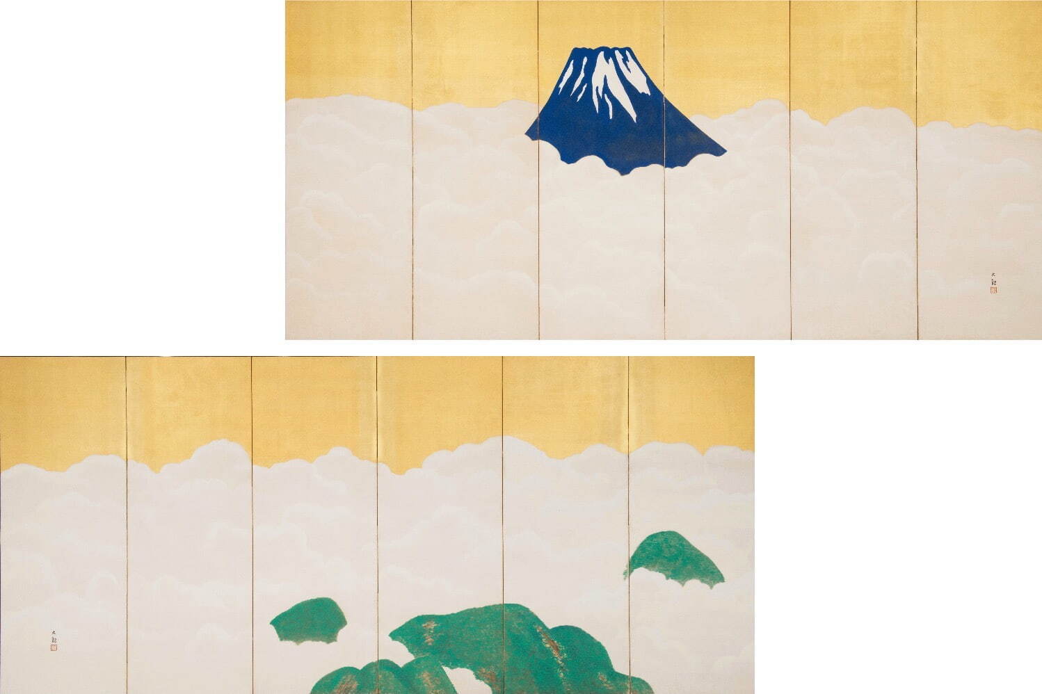 横山大観 《群青富士》 1917-18年(大正6-7年)頃 静岡県立美術館蔵