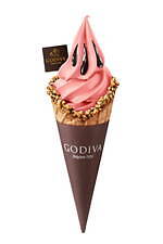 ゴディバのバレンタインスイーツ、チョコがけいちごや3種のワッフル -阪急うめだ限定のソフトクリームも｜写真12