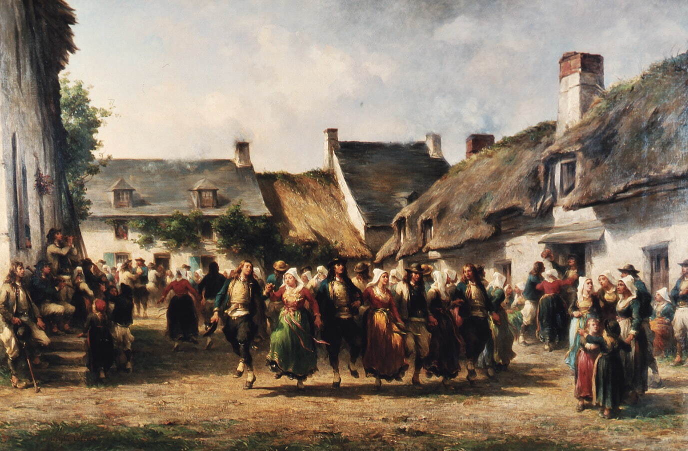 アドルフ・ルルー 《ブルターニュの婚礼》 1863年 カンペール美術館
Collection du musée des beaux-arts de Quimper, France