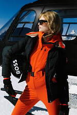 ボス×パーフェクトモーメント、鮮やか“トマトレッド”カラーのダウンや高機能スキーウェア｜写真2