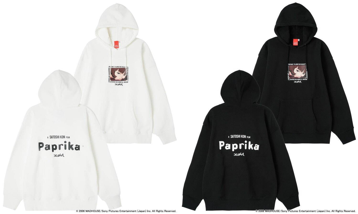 「X-girl × PAPRIKA FACE SWEAT HOODIE」14,300円