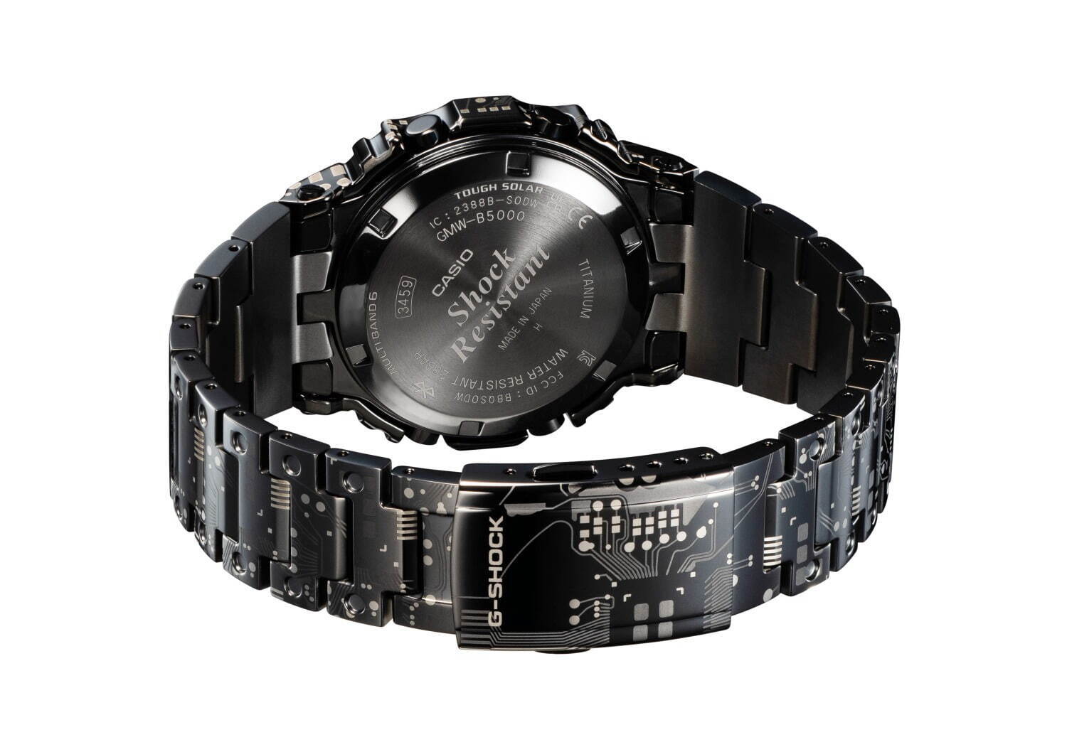 フルメタル”G-SHOCK腕時計「GMW-B5000」新作、全体にサーキット