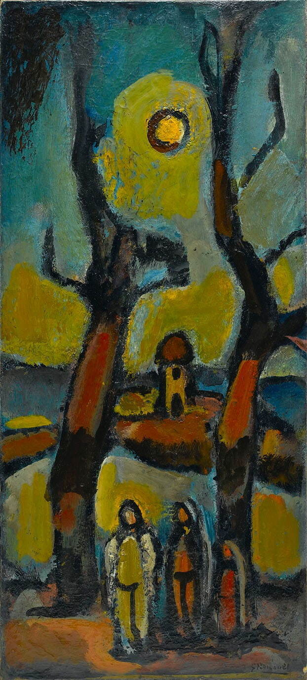 ジョルジュ・ルオー 《大木のある風景》  1946年頃 ポンピドゥー・センター、パリ／国立近代美術館
Photo © Centre Pompidou, MNAM-CCI, Dist. RMN-Grand Palais / Philippe Migeat / distributed by AMF