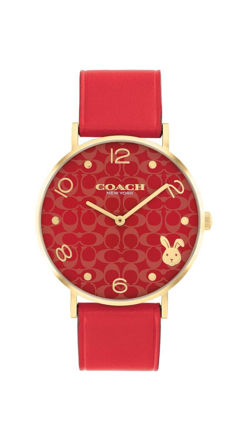 コーチウォッチから2023年の干支“うさぎ”モチーフの新作腕時計、真っ赤 ...