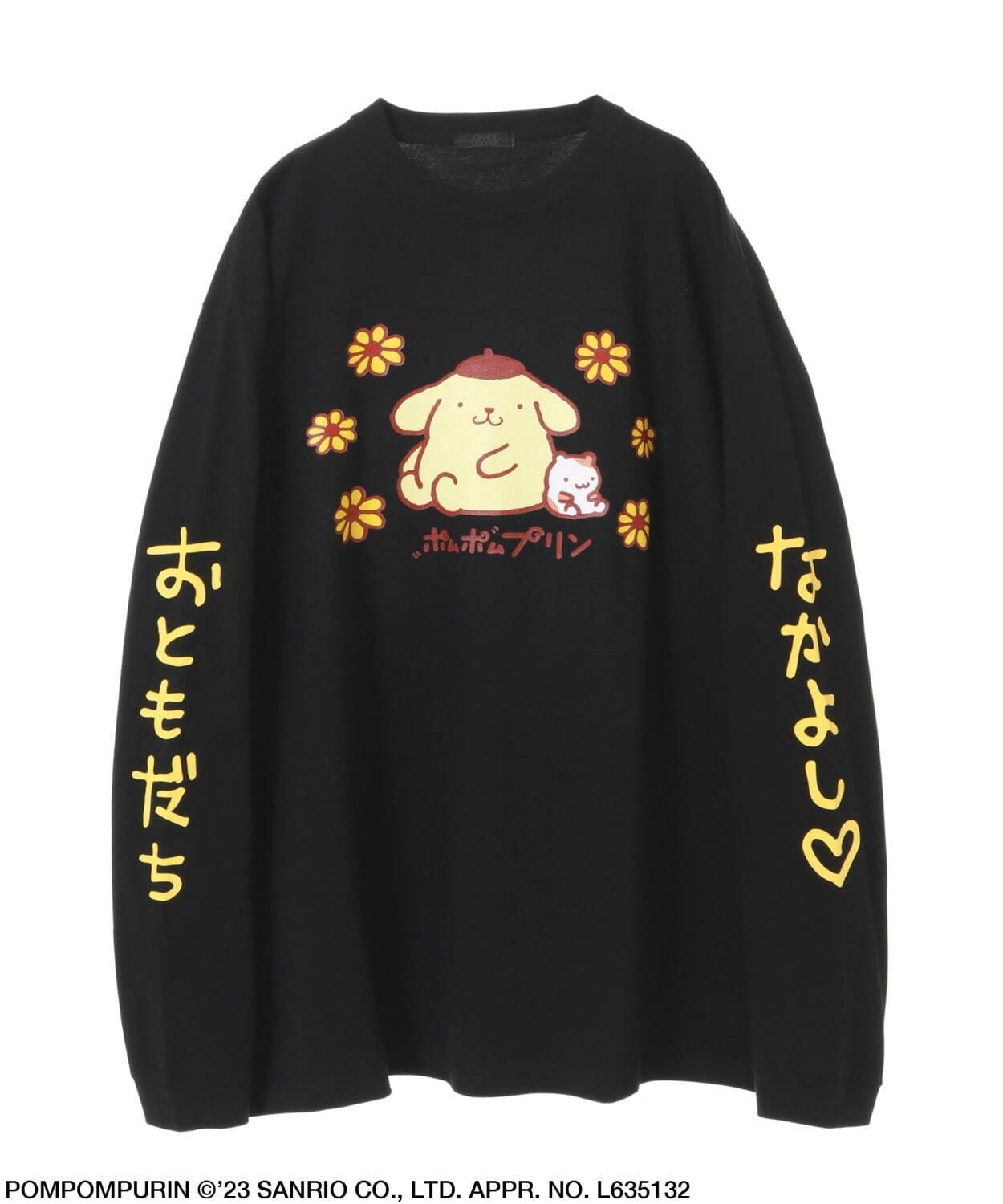 POMPOMPURIN FRIENDS L/S TEE 8,800円