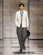 ジョルジオ アルマーニ 2023年秋冬メンズコレクション - 灰色に濡れる温かさ｜写真10