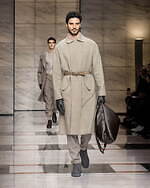 ジョルジオ アルマーニ 2023年秋冬メンズコレクション - 灰色に濡れる温かさ｜写真20