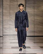 ジョルジオ アルマーニ 2023年秋冬メンズコレクション - 灰色に濡れる温かさ｜写真63