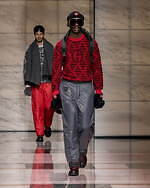 ジョルジオ アルマーニ 2023年秋冬メンズコレクション - 灰色に濡れる温かさ｜写真64