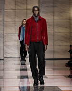 ジョルジオ アルマーニ 2023年秋冬メンズコレクション - 灰色に濡れる温かさ｜写真75