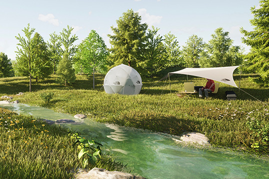 ゴールドウイン“自然と遊び”楽しむ施設を富山に、キャンプ場や農園と連携したレストランなど