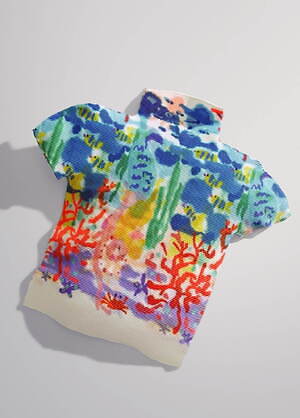 イッセイミヤケ ISSEIY MIYAKE ハイネック 半袖 イエロー 変形 ニット 