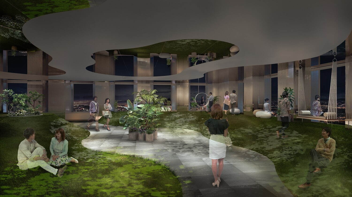 池袋サンシャインシティの展望台が「てんぼうパーク」にリニューアル、開放感あふれる空の公園｜写真2