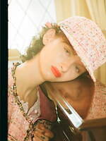 ルール ロジェット23年春夏ツイードジャケット、華やかグリーン＆ピンクのオリジナル素材で｜写真15