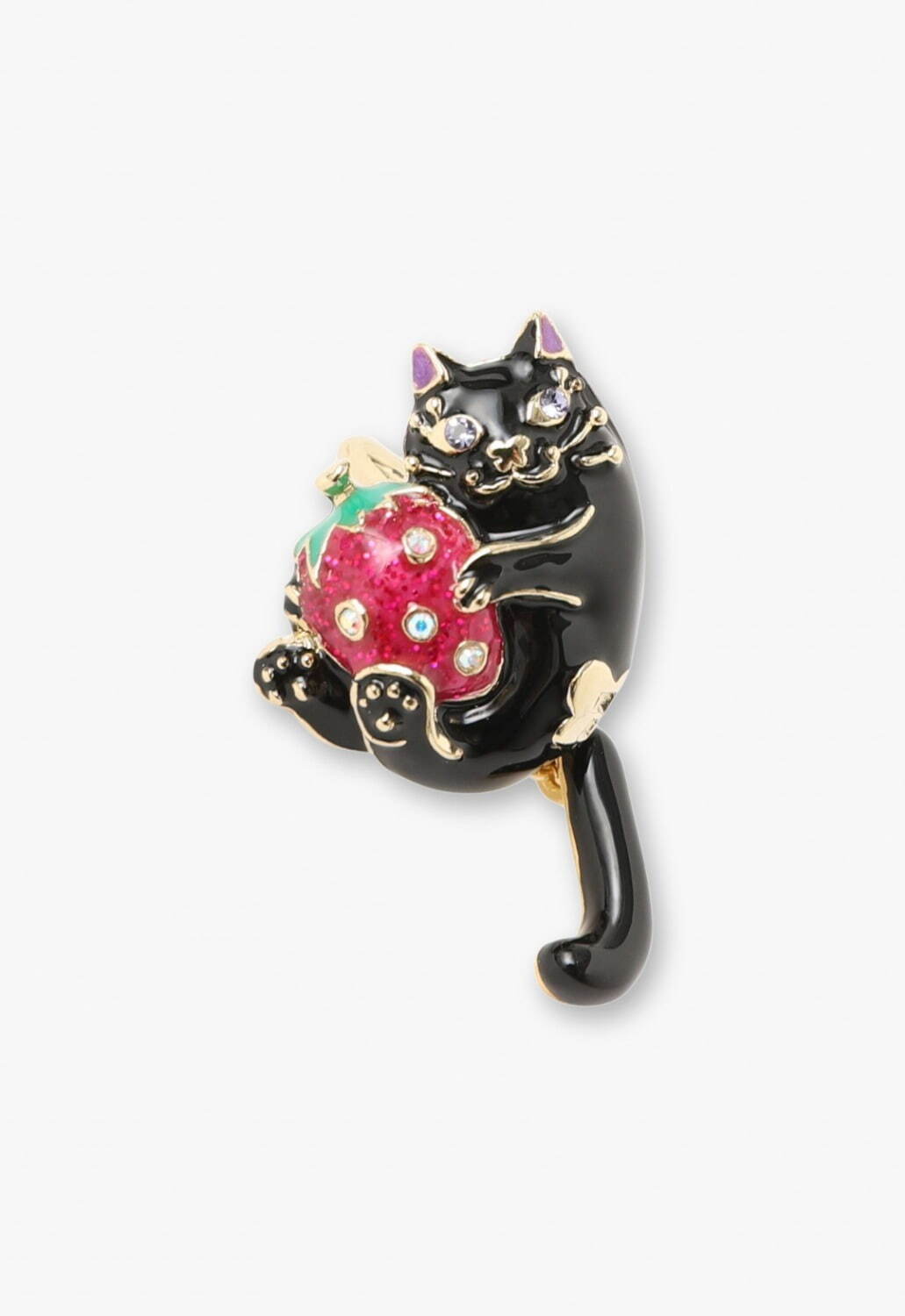 【新品・半額以下】ANNA SUI アナスイ 黒猫ピアス ハロウィンアクセサリー