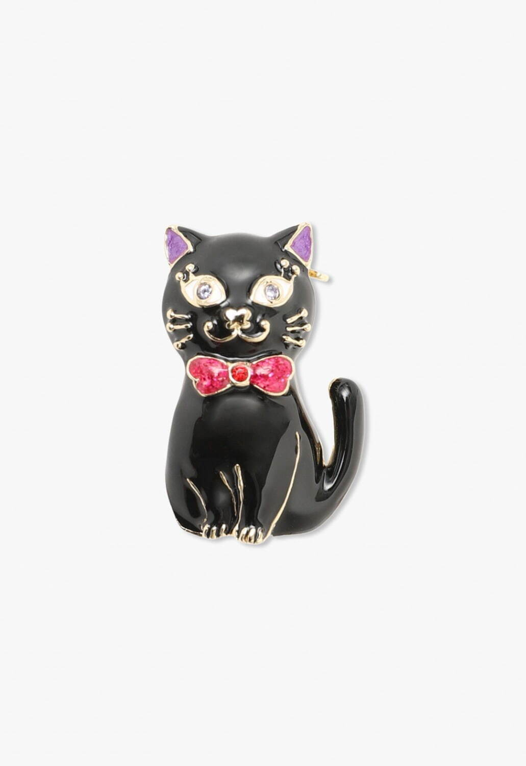 ANNA SUI アナスイ 猫 ネコ ブローチ モチーフ ブルー-