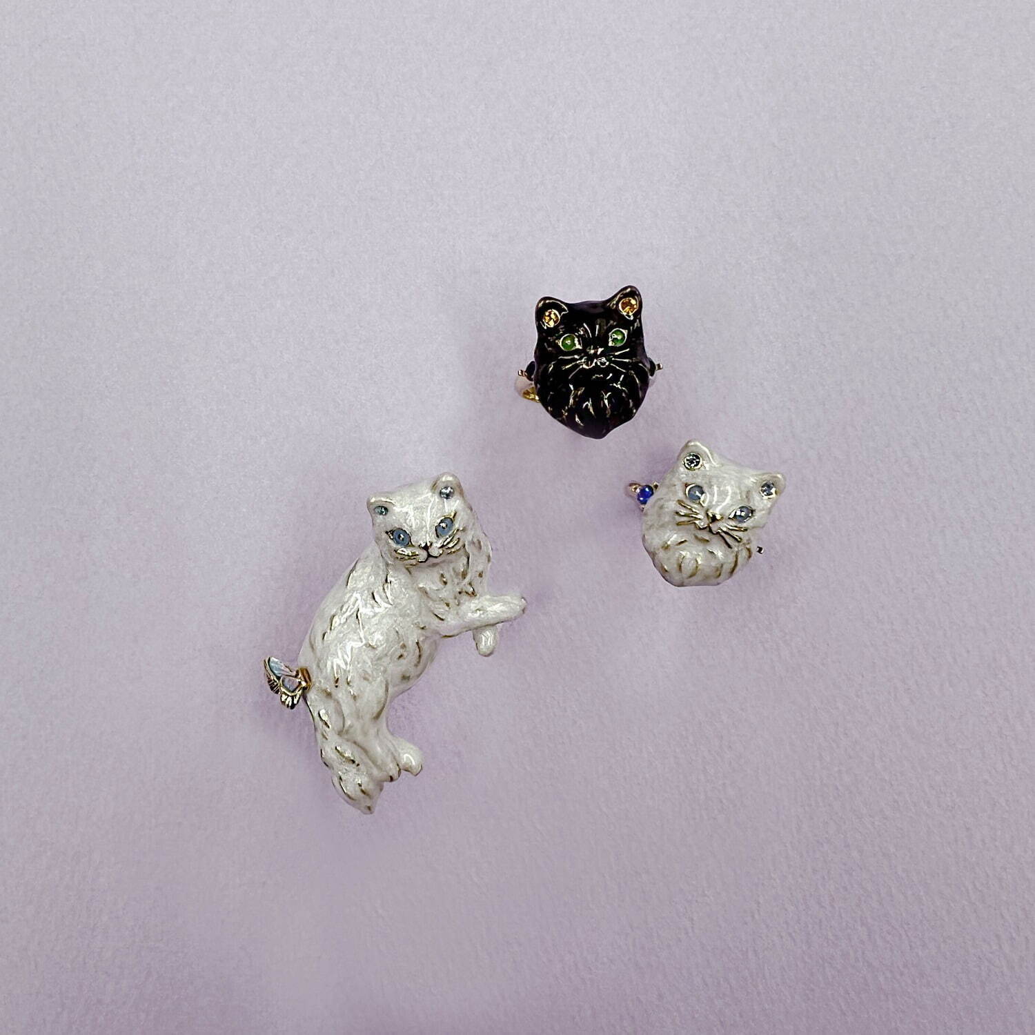 アナ スイ“黒猫＆ペルシャ猫”モチーフの新作アクセサリー、ネックレスやリング｜写真12