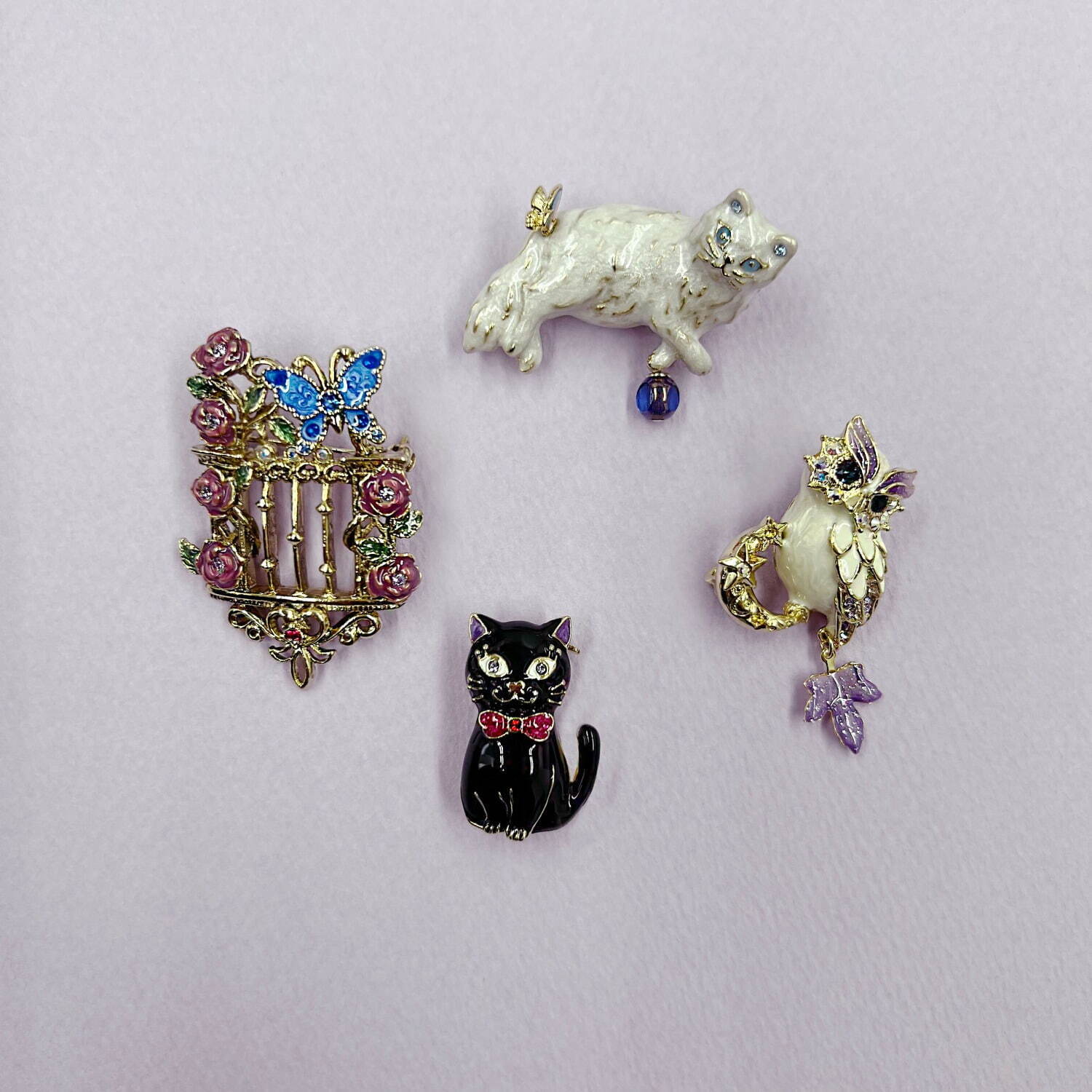 アナ スイ“黒猫＆ペルシャ猫”モチーフの新作アクセサリー、ネックレスやリング｜写真20