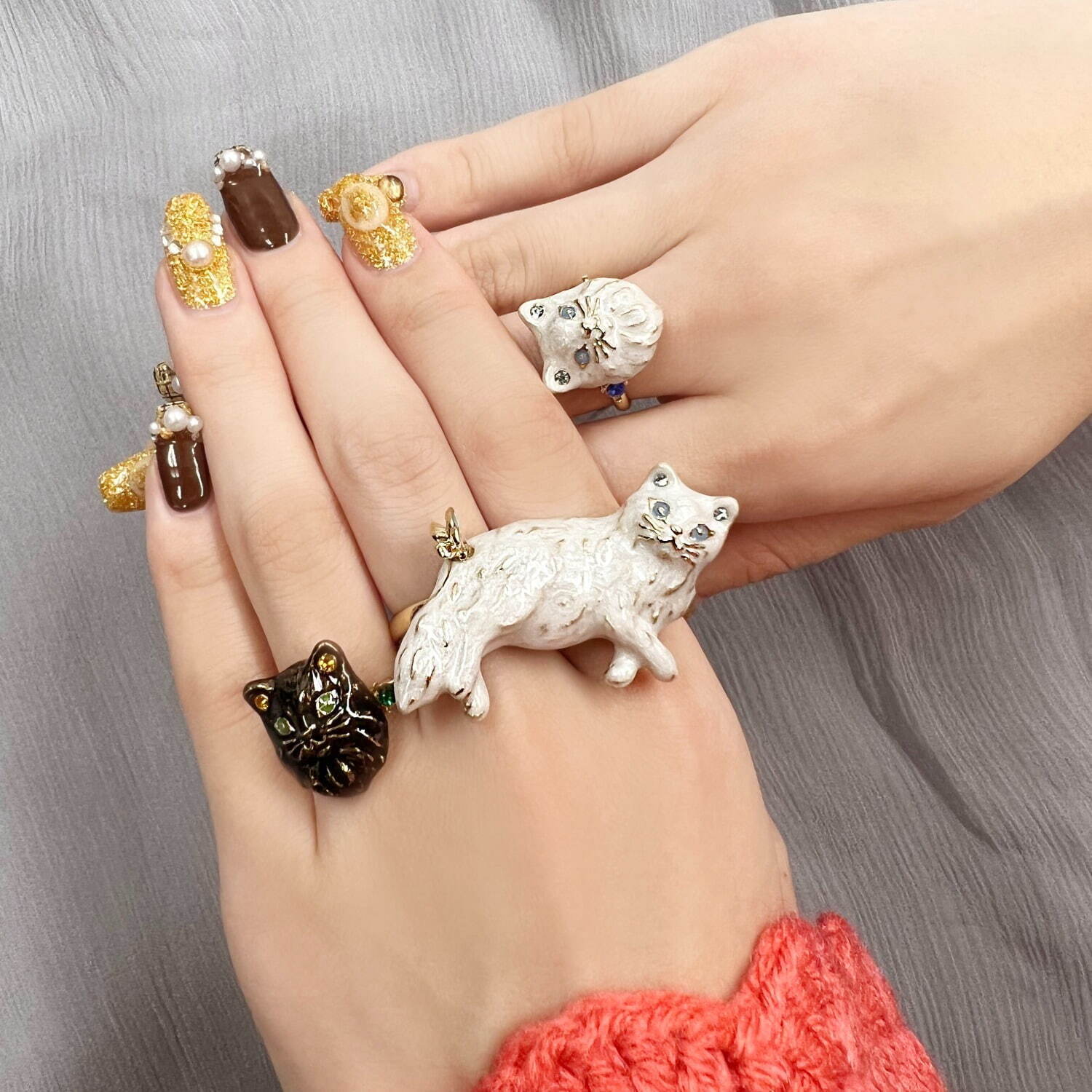 【新品・半額以下】ANNA SUI アナスイ 黒猫ピアス ハロウィンアクセサリー