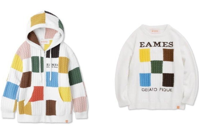 ジェラート ピケ×イームズオフィス“名作トイ”着想のルームウェア、鮮やかチェック柄パーカーなど