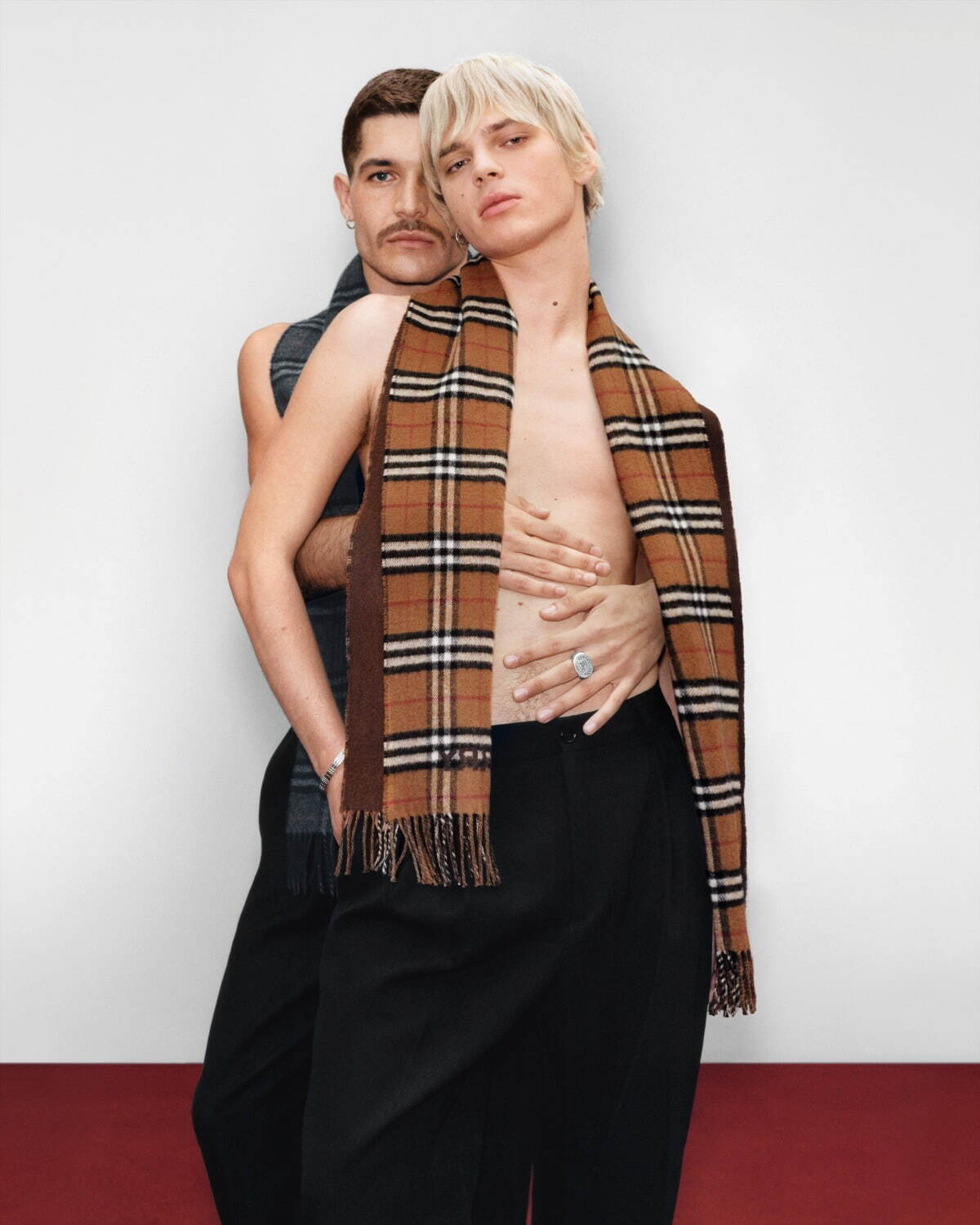 BURBERRY】新色*チェック ブレンド ツイード スカーフ ファッション 