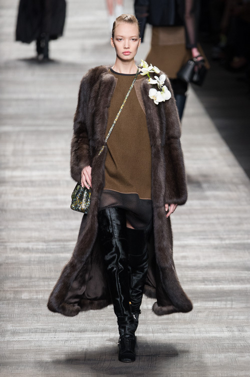 フェンディ(FENDI) 2014-15年秋冬ウィメンズコレクション シルエット - 写真18