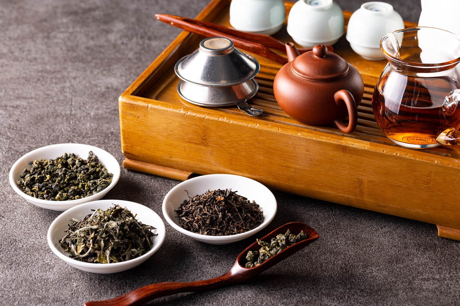 ＜ドリンク＞東方美人茶、武夷岩茶、花茶