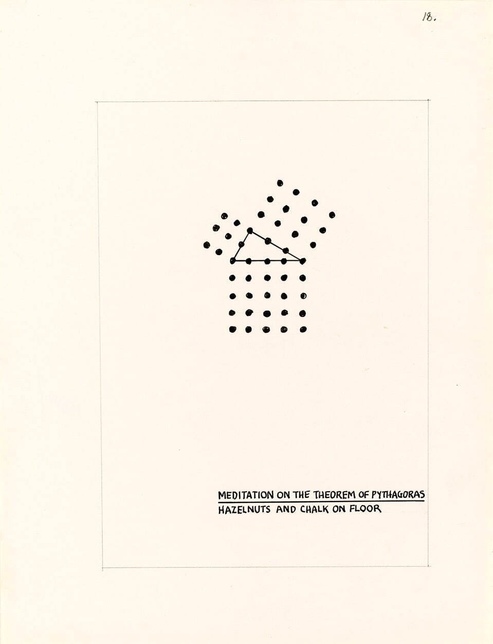 メル・ボックナー 《プライマー(ピタゴラスの定理についての黙想)》 1973年 国立国際美術館蔵
© Mel Bochner