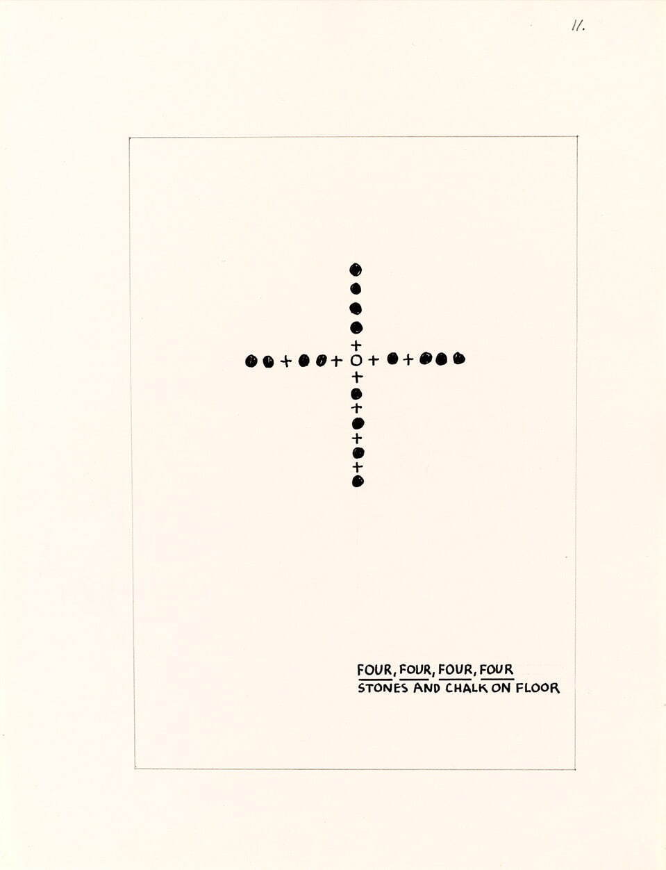 メル・ボックナー 《プライマー(四つ、四つ、四つ、四つ)》  1973年 国立国際美術館蔵
© Mel Bochner