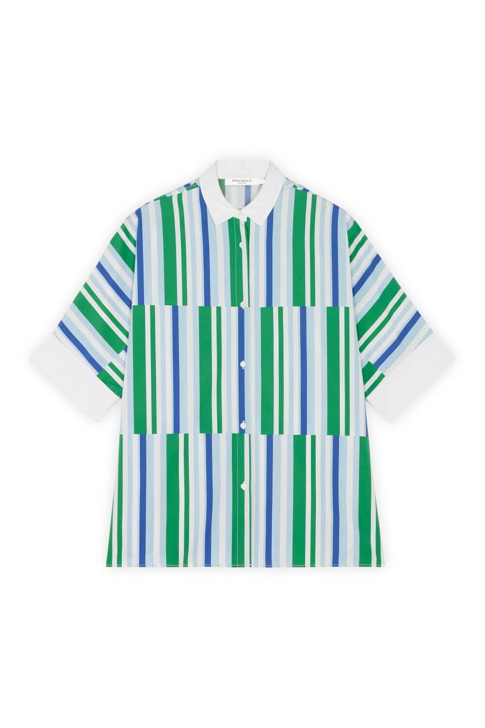 メゾン キツネ23年春夏新作、カラフルなストライプシャツやグリーンのプリーツスカート｜写真3