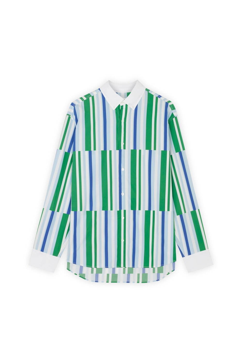 メゾン キツネ23年春夏新作、カラフルなストライプシャツやグリーンのプリーツスカート｜写真1