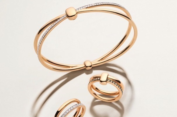 ポメラート“絆の美しさ”着想の新作ジュエリー、ダイヤモンド輝く「ダブル」ブレスレット＆リング