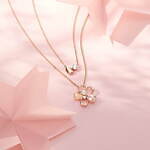 カナル 4℃“桜色”の新作ジュエリー、ピンクゴールド×ローズクォーツのネックレスやピアス｜写真2