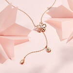 カナル 4℃“桜色”の新作ジュエリー、ピンクゴールド×ローズクォーツのネックレスやピアス｜写真7