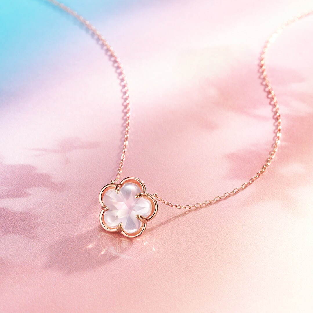 K18PG Necklace/Rose Quartz 70,400円