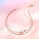 4℃“桜型カット”の新作ジュエリー、ピンクゴールド×ローズクォーツのネックレスやバングル｜写真5