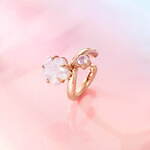 4℃“桜型カット”の新作ジュエリー、ピンクゴールド×ローズクォーツのネックレスやバングル｜写真6