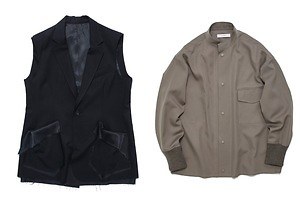 サルバムのテーラードベスト＆ウジョーのシャツブルゾン、ステュディオスが13ブランドに別注