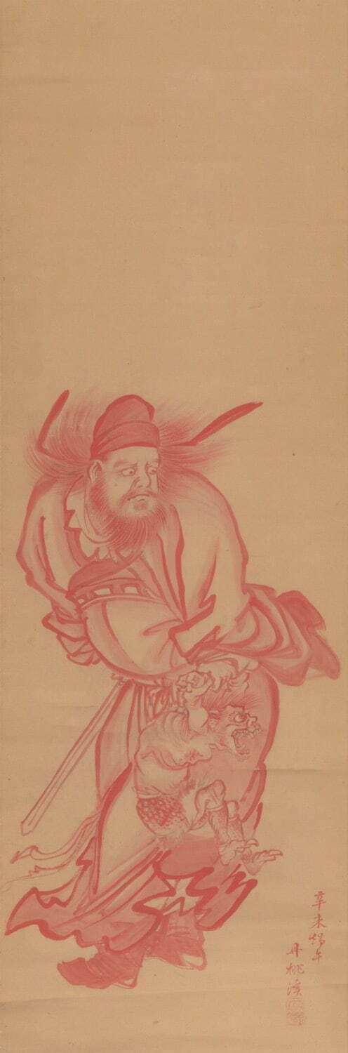 《朱鍾馗図》 丹羽桃渓筆 1811年(文化8年) 大阪歴史博物館蔵(松村恭一氏寄贈)