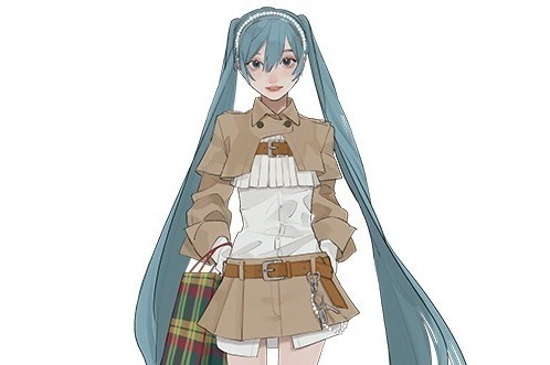【限定未使用品】初音ミク 伊勢丹 IVXLCDM トリニティループペンダント 初音ミク IVXLCDM トリニティーループペンダント
