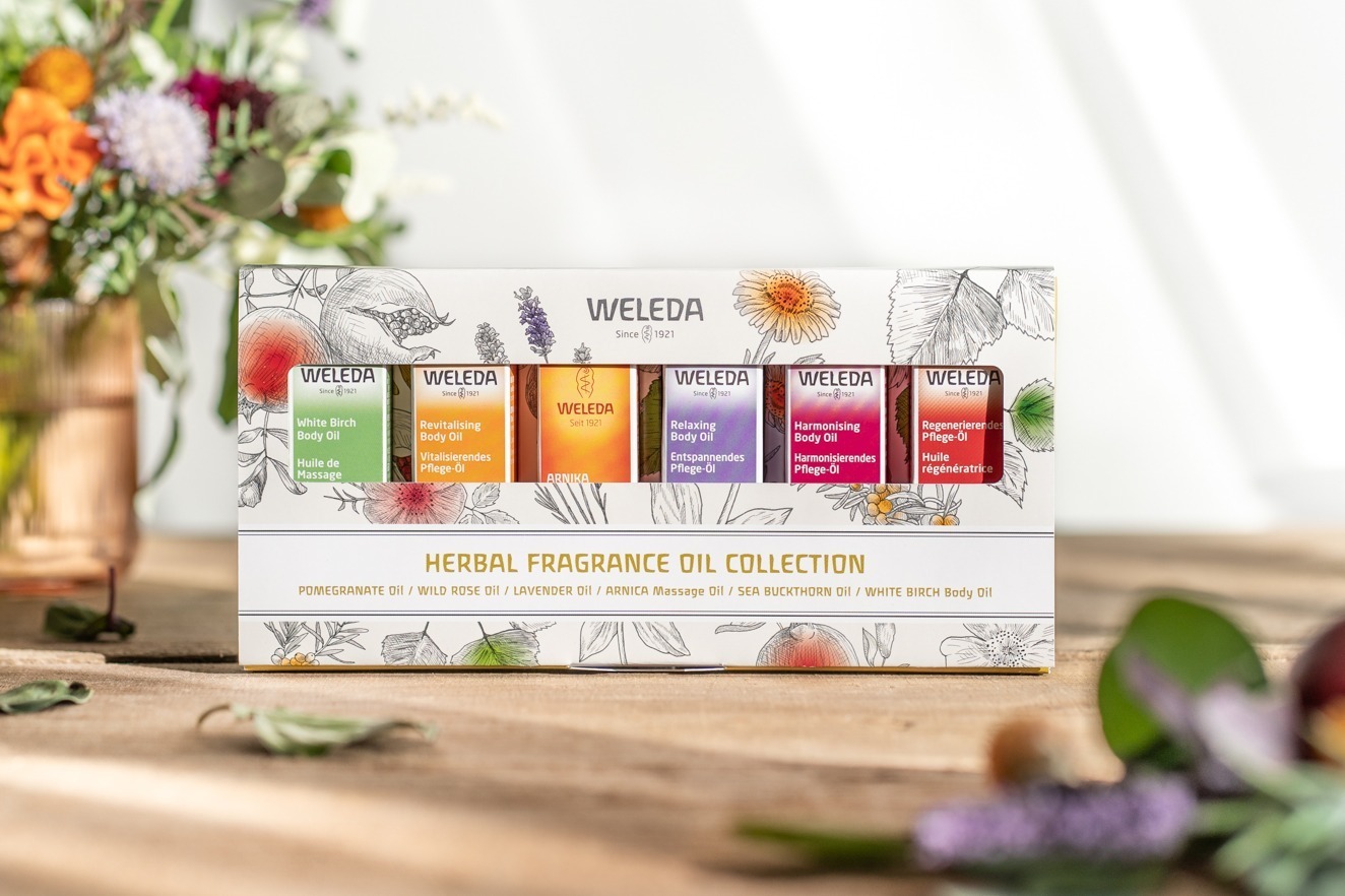 ヴェレダ23年春ボディケアキット、“香り＆効果で選ぶ”人気オーガニックボディオイル6種セット