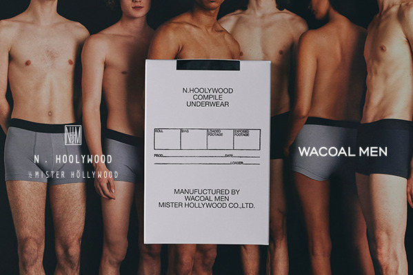 N.ハリウッド コンパイル×ワコール メンのアンダーウェア、古着着想“オリジナル生地”ボクサーパンツ