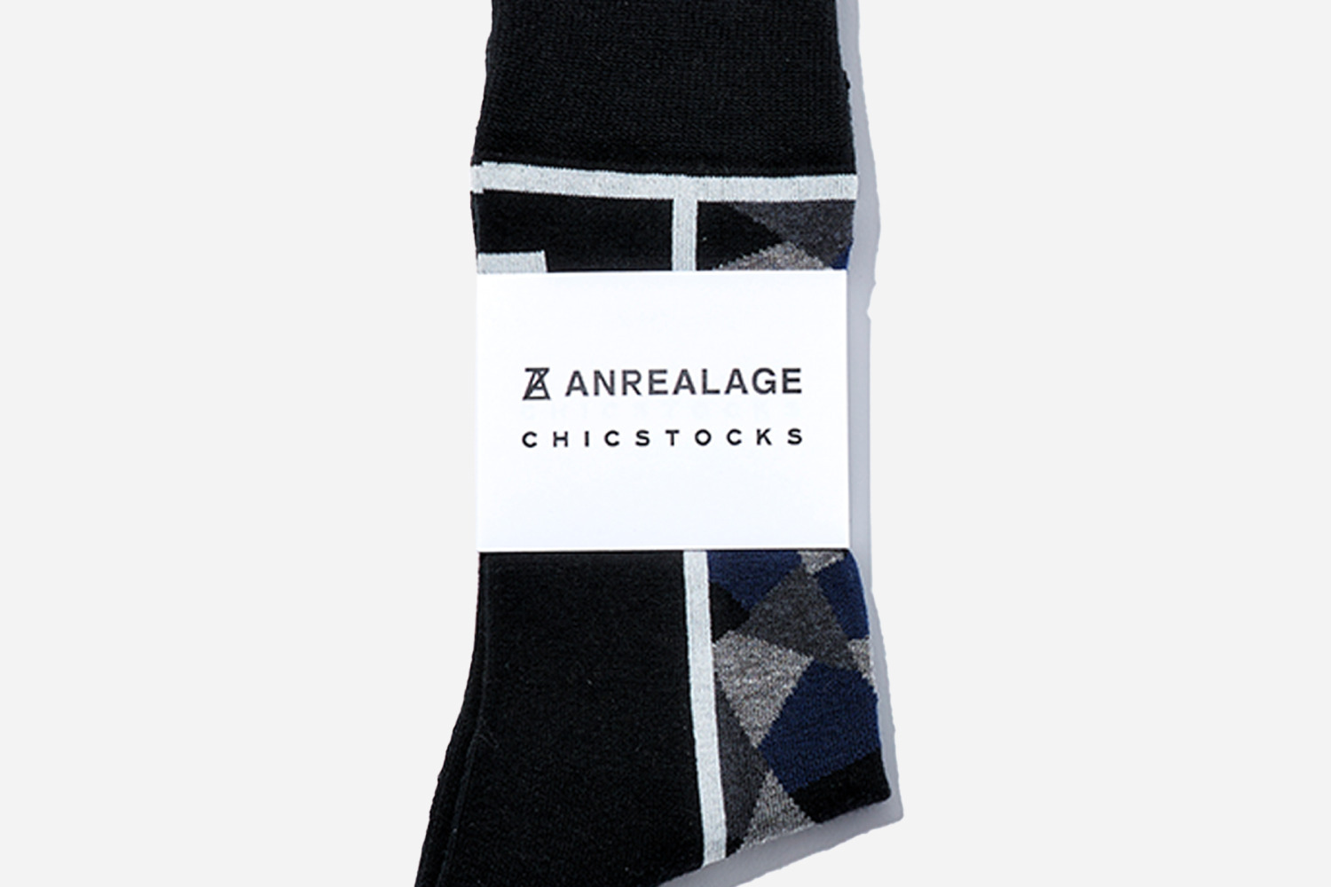 アンリアレイジ×シックストックスのコラボ靴下、“パッチワーク”をジャカード柄で表現