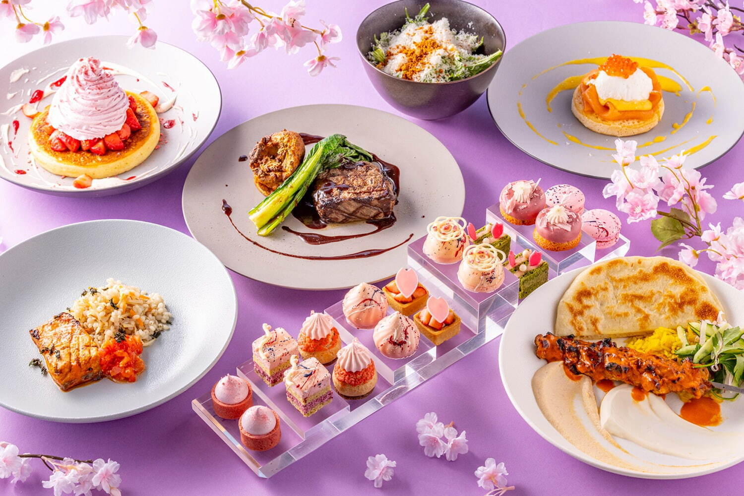 キンプトン新宿東京“桜スイーツ”で楽しむお花見アフタヌーンティー、桜ベリーシューやマカロン｜写真9