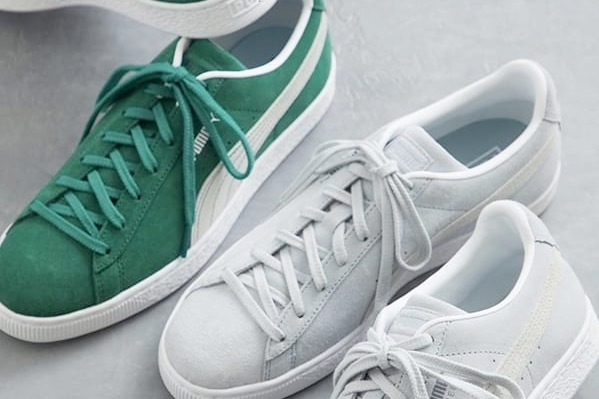 プーマのメンズスニーカー、都会のビルや公園をイメージしたビューティ＆ユース別注カラー