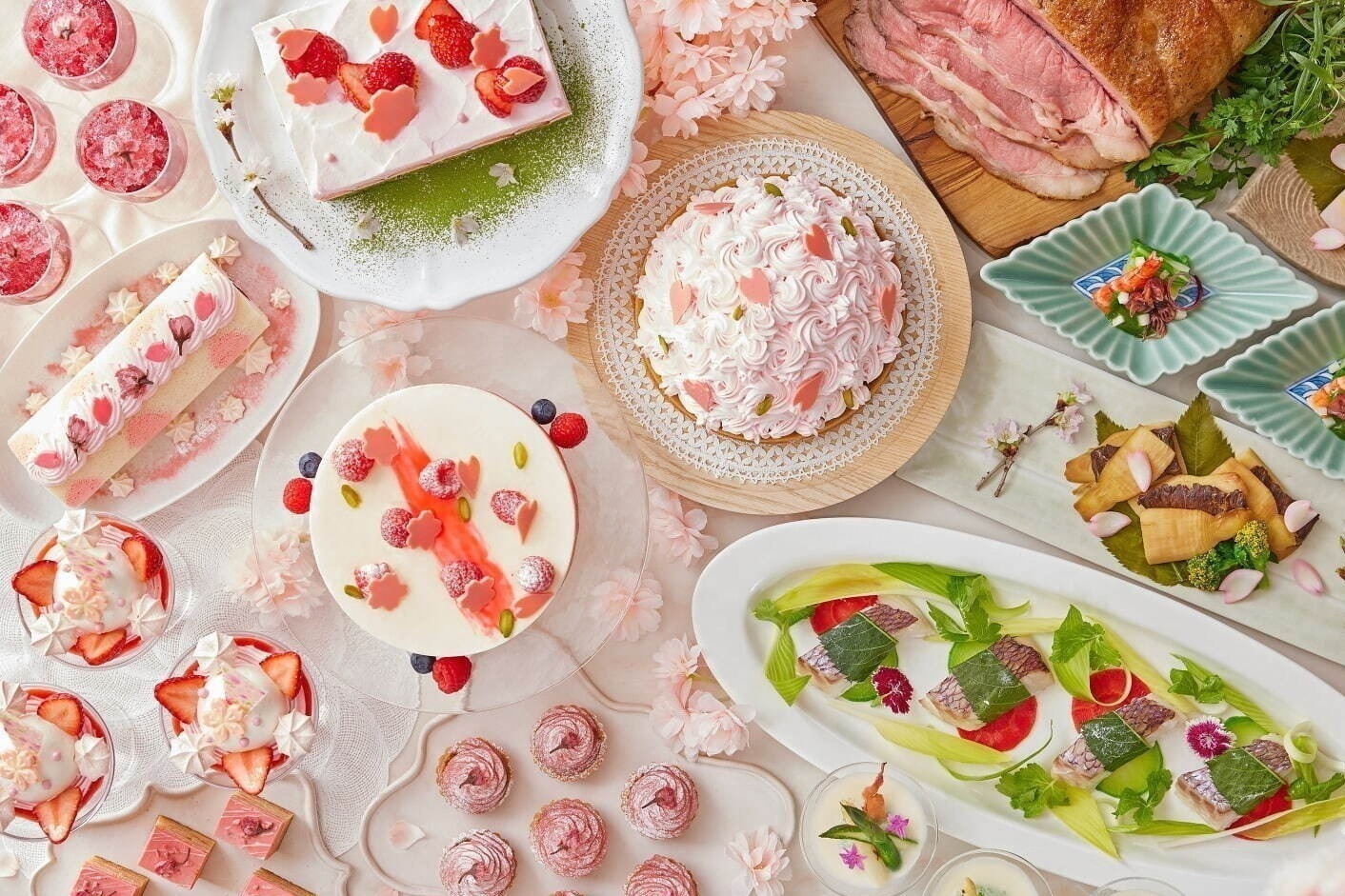 桜ビュッフェ特集<2023年>東京・横浜など人気ホテルの“桜スイーツ”食べ放題