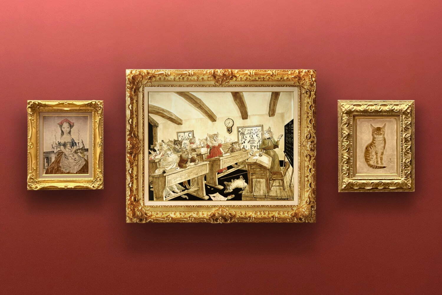 美術館｜企画展「藤田嗣治 猫と少女の部屋」軽井沢安東美術館で - NY滞在期の作品《猫の教室》など初公開