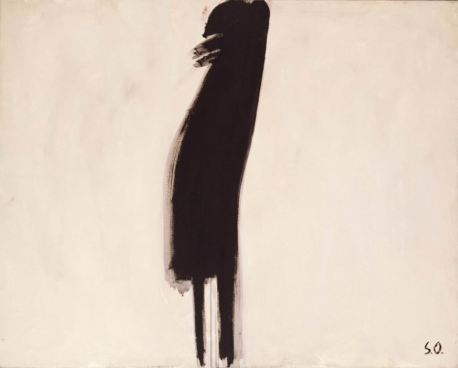 大沢昌助 《黒いおもかげ》 1995年 油彩、カンヴァス 練馬区立美術館蔵