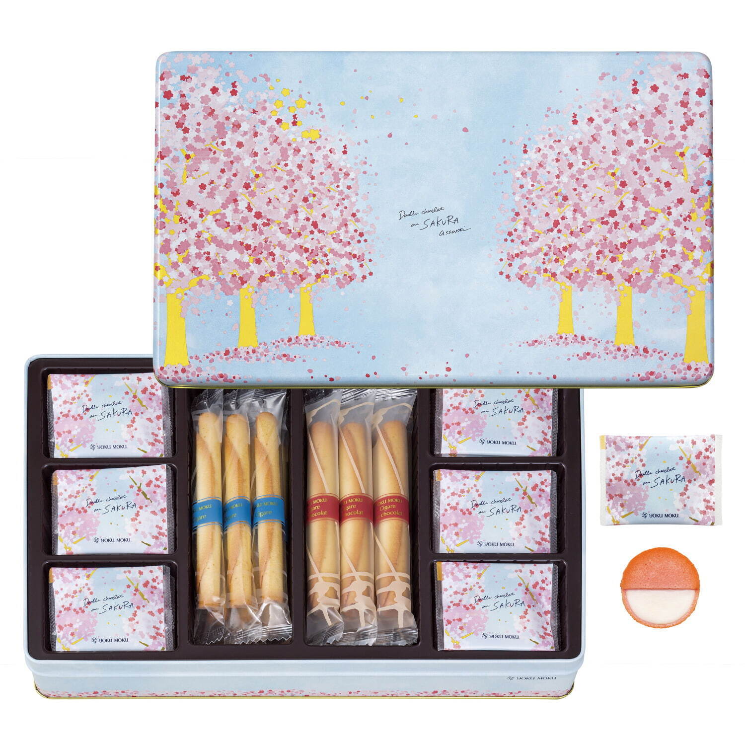 ヨックモック春限定“桜”風味のラングドシャ―サンド、満開の桜並木を描いた新パッケージで｜写真5